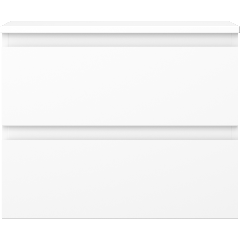 Mexen Orio fürdőszobai szekrény mosdó alá, 60 cm, munkalappal, 2 fiókos, matt fehér - 91A10-06047-2-BFFC01