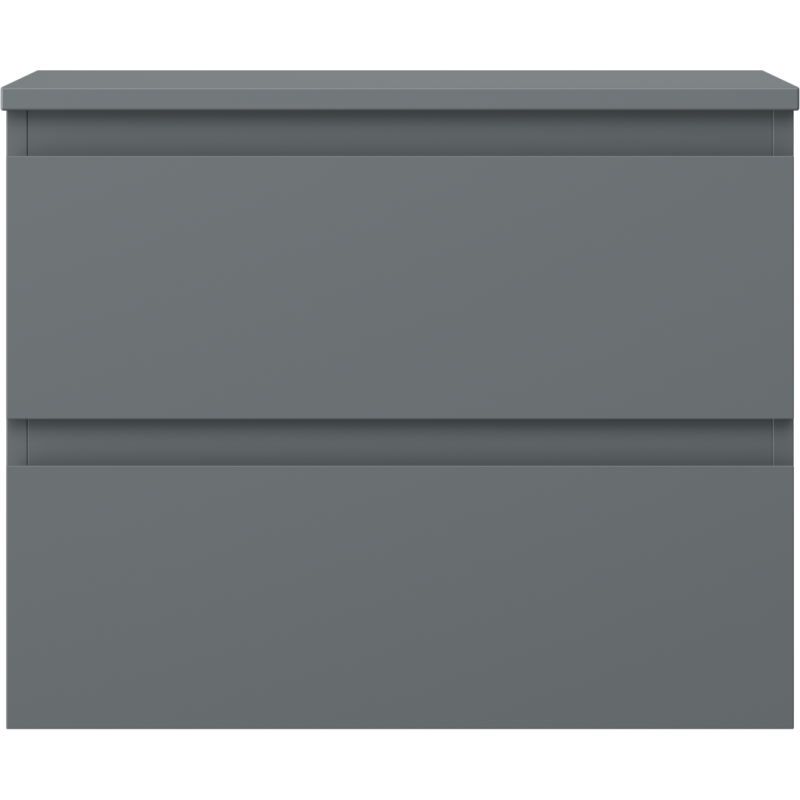 Mexen Orio fürdőszobai szekrény mosdó alá 60 cm munkalappal, 2 fiók, grafit matt - 91A10-06047-2-BFFC66