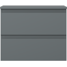 Mexen Orio dulap baie pentru chiuvetă 60 cm cu blat, 2 sertare, grafit mat - 91A10-06047-2-BFFC66