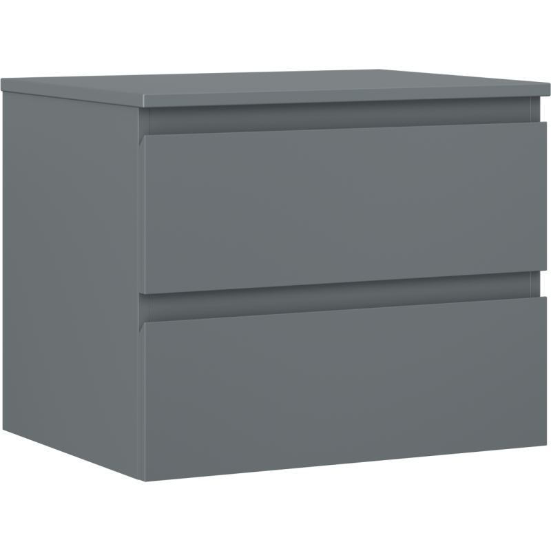 Mexen Orio dulap baie pentru chiuvetă 60 cm cu blat, 2 sertare, grafit mat - 91A10-06047-2-BFFC66