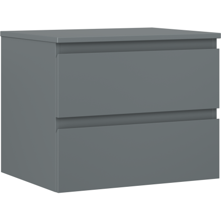 Mexen Orio dulap baie pentru chiuvetă 60 cm cu blat, 2 sertare, grafit mat - 91A10-06047-2-BFFC66