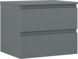 Mexen Orio dulap baie pentru chiuvetă 60 cm cu blat, 2 sertare, grafit mat - 91A10-06047-2-BFFC66