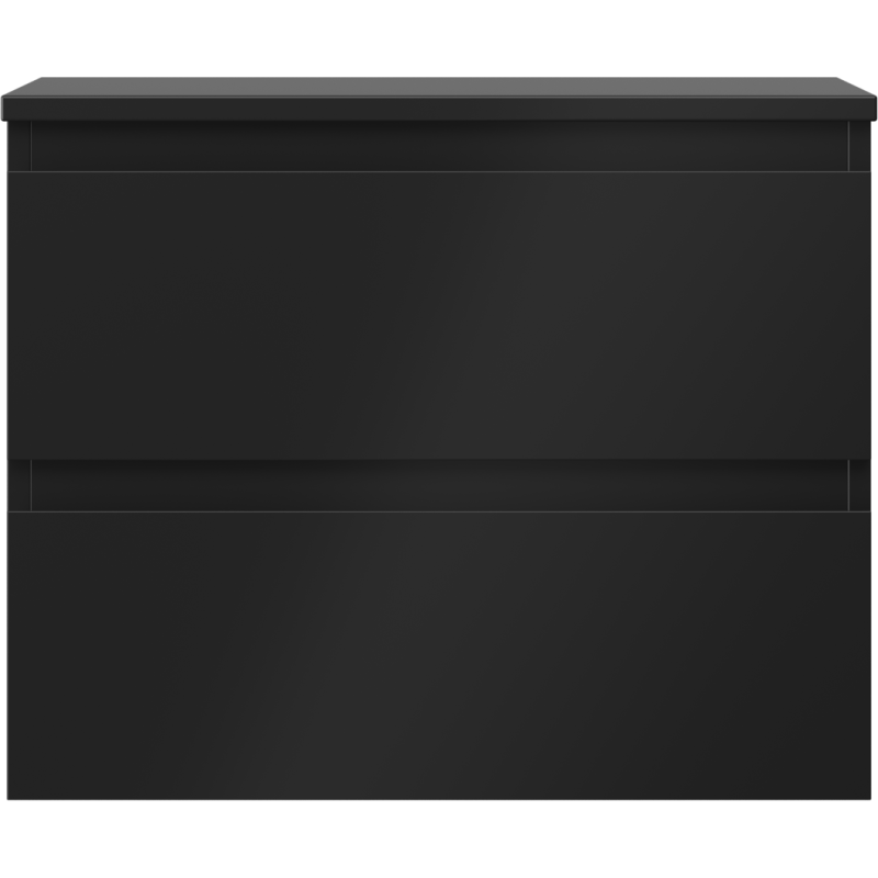 Mexen Orio dulap baie sub chiuvetă 60 cm cu blat, 2 sertare, negru mat - 91A10-06047-2-BFFC71