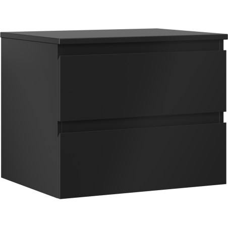 Mexen Orio dulap baie sub chiuvetă 60 cm cu blat, 2 sertare, negru mat - 91A10-06047-2-BFFC71