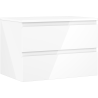 Mexen Orio dulap baie sub chiuvetă 70 cm cu blat, 2 sertare, alb lucios - 91A10-07047-2-BFFC00