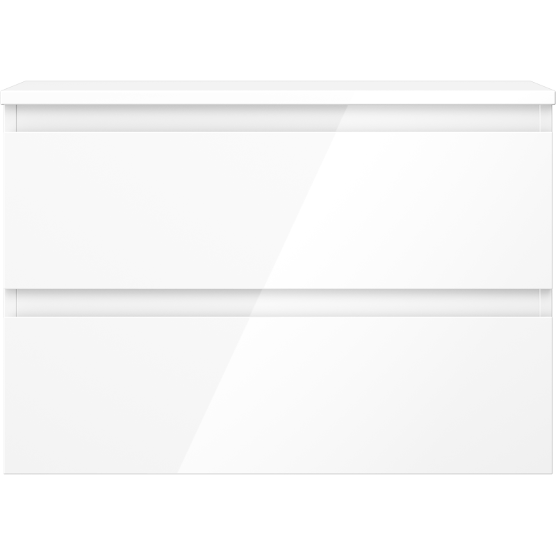 Mexen Orio dulap de baie sub lavoar 70 cm cu blat, 2 sertare, alb lucios - 91A10-07047-2-BFFC00