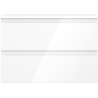 Mexen Orio dulap baie sub chiuvetă 70 cm cu blat, 2 sertare, alb lucios - 91A10-07047-2-BFFC00
