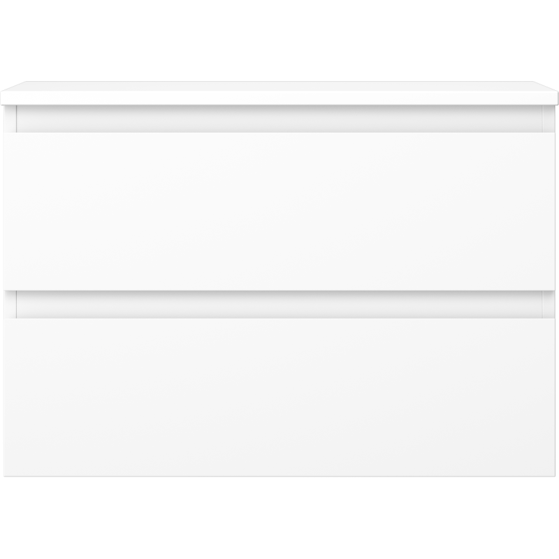 Mexen Orio fürdőszobai szekrény mosdó alá 70 cm munkalappal, 2 fiók, fehér matt - 91A10-07047-2-BFFC01