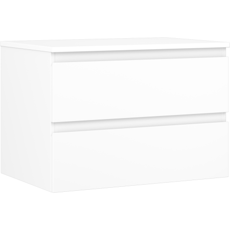 Mexen Orio dulap baie pentru lavoar 70 cm cu blat, 2 sertare, alb mat - 91A10-07047-2-BFFC01
