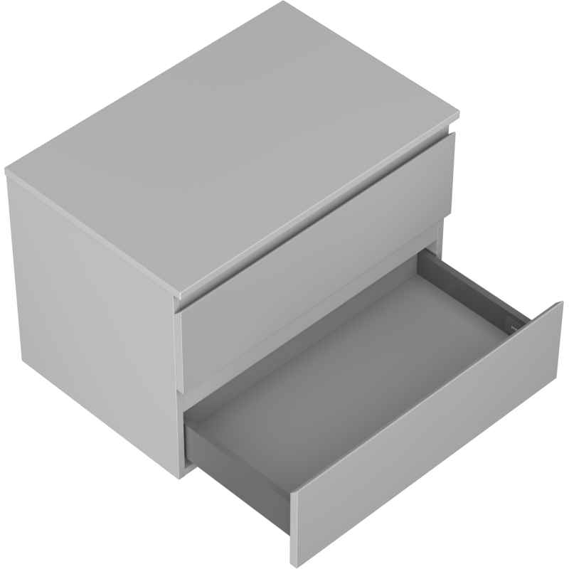 Mexen Orio dulap baie pentru lavoar 70 cm cu blat, 2 sertare, gri mat - 91A10-07047-2-BFFC62