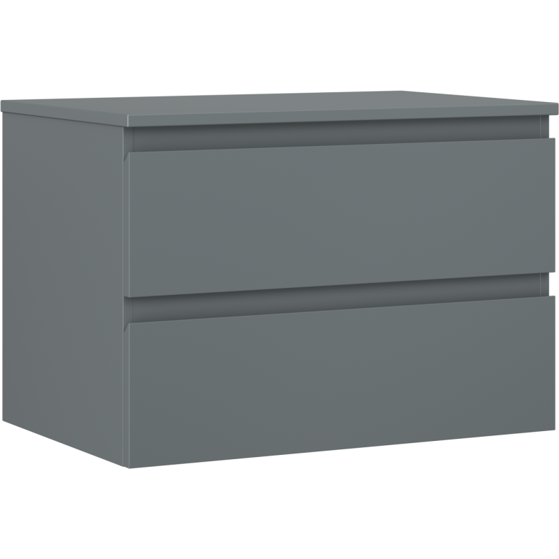 Mexen Orio fürdőszobai mosdó alatti szekrény 70 cm-es munkalappal, 2 fiók, matt grafit - 91A10-07047-2-BFFC66