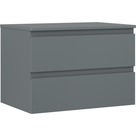 Mexen Orio dulap baie sub chiuvetă 70 cm cu blat, 2 sertare, grafit mat - 91A10-07047-2-BFFC66
