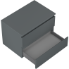 Mexen Orio dulap baie pentru lavoar 70 cm cu blat, 2 sertare, grafit mat - 91A10-07047-2-BFFC66