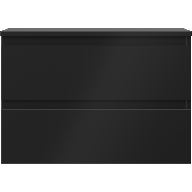 Mexen Orio dulap de baie sub lavoar 70 cm cu blat, 2 sertare, negru mat - 91A10-07047-2-BFFC71