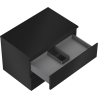 Mexen Orio dulap de baie sub lavoar 70 cm cu blat, 2 sertare, negru mat - 91A10-07047-2-BFFC71
