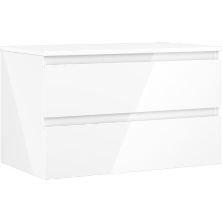 Mexen Orio dulap de baie sub chiuvetă 80 cm cu blat, 2 sertare, alb lucios - 91A10-08047-2-BFFC00