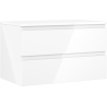 Dulap baie Mexen Orio sub lavoar 80 cm cu blat, 2 sertare, alb lucios - 91A10-08047-2-BFFC00