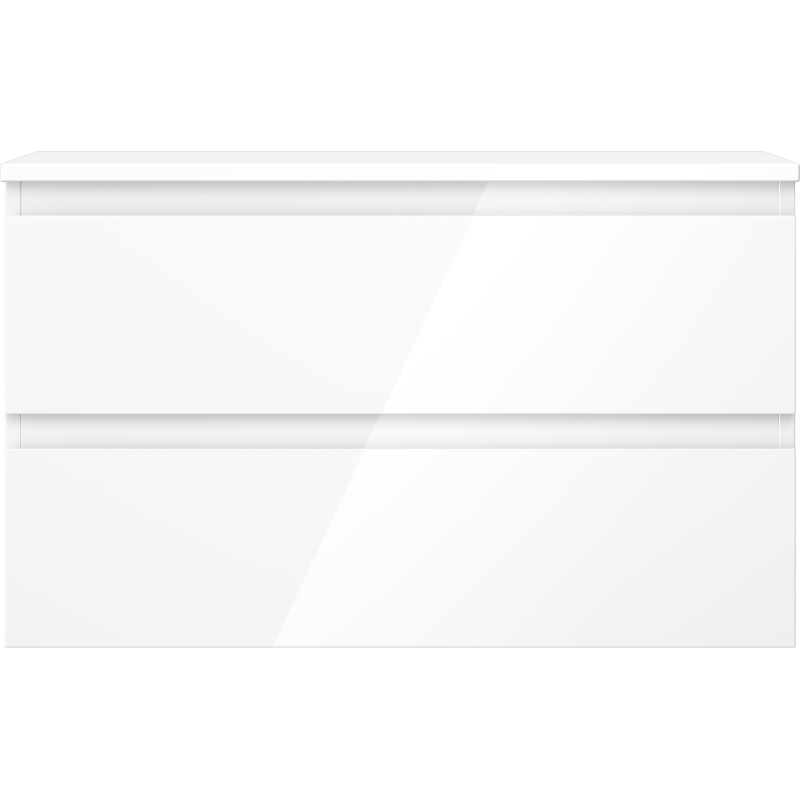 Mexen Orio dulap de baie sub chiuvetă 80 cm cu blat, 2 sertare, alb lucios - 91A10-08047-2-BFFC00