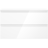 Dulap baie Mexen Orio sub lavoar 80 cm cu blat, 2 sertare, alb lucios - 91A10-08047-2-BFFC00