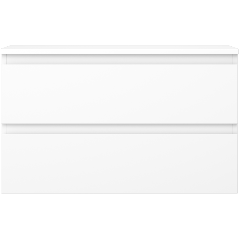 Mexen Orio 80 cm-es fali mosdószekrény munkalappal, 2 fiók, fehér matt - 91A10-08047-2-BFFC01