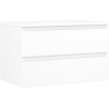 Mexen Orio dulap de baie sub lavoar de 80 cm cu blat, 2 sertare, alb mat - 91A10-08047-2-BFFC01