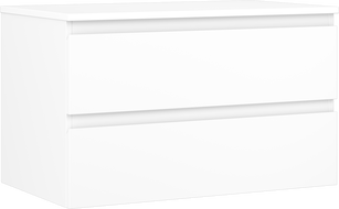 Mexen Orio dulap de baie sub lavoar de 80 cm cu blat, 2 sertare, alb mat - 91A10-08047-2-BFFC01