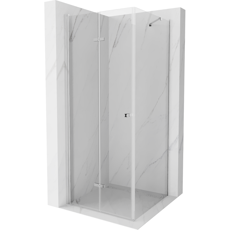 Mexen Lima cabina de duș pliată 90 x 90 cm, transparentă, crom - 856-090-090-01-00