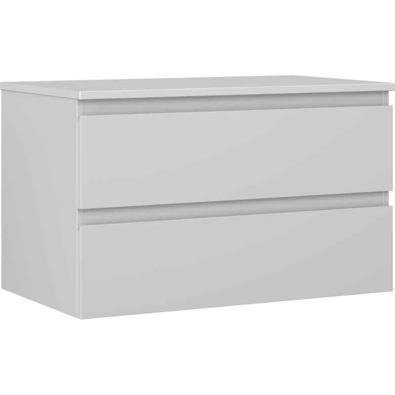 Mexen Orio dulap baie sub chiuvetă 80 cm cu blat, 2 sertare, gri mat - 91A10-08047-2-BFFC62
