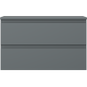 Mexen Orio mosdószekrény 80 cm-es mosdópulttal, 2 fiók, grafit matt - 91A10-08047-2-BFFC66
