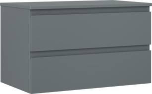 Mexen Orio dulap baie sub chiuvetă 80 cm cu blat, 2 sertare, grafit mat - 91A10-08047-2-BFFC66