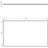 Mexen Orio dulap baie sub lavoar 80 cm cu blat, 2 sertare, negru lucios - 91A10-08047-2-BFFC70