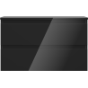 Mexen Orio dulap baie sub lavoar 80 cm cu blat, 2 sertare, negru lucios - 91A10-08047-2-BFFC70