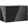Mexen Orio dulap baie sub chiuvetă 80 cm cu blat, 2 sertare, negru lucios - 91A10-08047-2-BFFC70