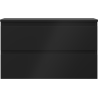 Mexen Orio dulap baie suspendat sub chiuvetă 80 cm cu blat, 2 sertare, negru mat - 91A10-08047-2-BFFC71