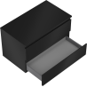 Mexen Orio dulap baie suspendat sub chiuvetă 80 cm cu blat, 2 sertare, negru mat - 91A10-08047-2-BFFC71