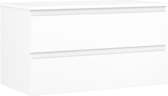Mexen Orio dulap baie pentru lavoar 90 cm cu blatul, 2 sertare, alb mat - 91A10-09047-2-BFFC01