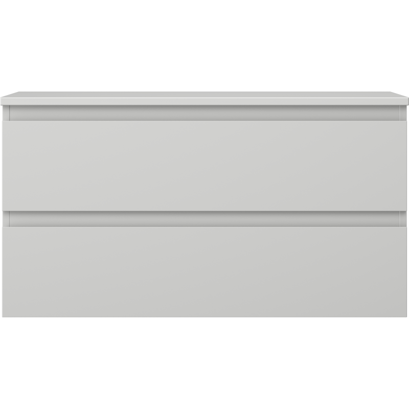 Mexen Orio fürdőszobai mosdószekrény 90 cm munkalappal, 2 fiók, szürke matt - 91A10-09047-2-BFFC62