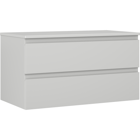Mexen Orio dulap baie sub chiuvetă 90 cm cu blat, 2 sertare, gri mat - 91A10-09047-2-BFFC62