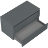 Mexen Orio dulap de baie sub lavoar 90 cm cu blat, 2 sertare, grafit mat - 91A10-09047-2-BFFC66