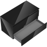 Dulap de baie Mexen Orio sub lavoar 90 cm cu blat, 2 sertare, negru lucios - 91A10-09047-2-BFFC70