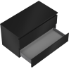 Mexen Orio dulap baie sub lavoar 90 cm cu blat, 2 sertare, negru mat - 91A10-09047-2-BFFC71