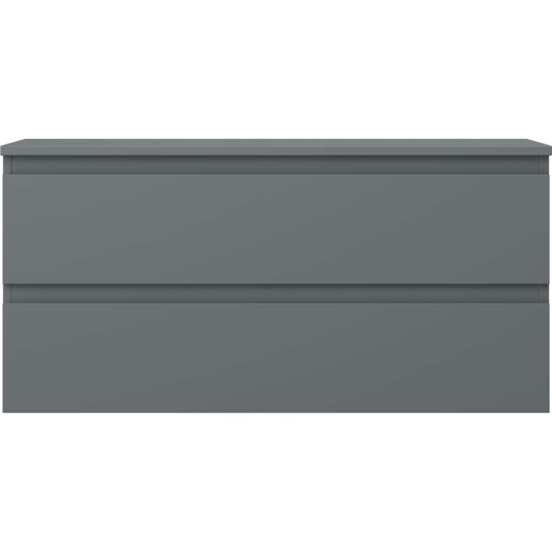 Mexen Orio fürdőszobai mosdószekrény 100 cm munkalappal, 2 fiókkal, matt grafit - 91A10-10047-2-BFFC66