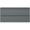 Mexen Orio fürdőszobai mosdószekrény 100 cm munkalappal, 2 fiókkal, matt grafit - 91A10-10047-2-BFFC66