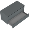 Mexen Orio dulap de baie sub chiuvetă 100 cm cu blat, 2 sertare, grafit mat - 91A10-10047-2-BFFC66