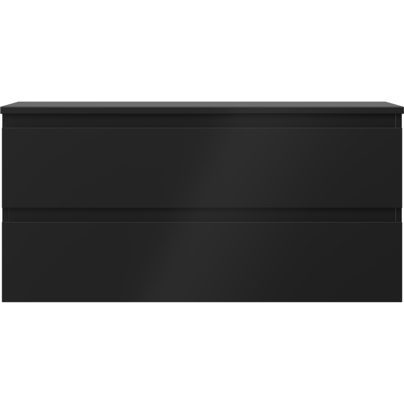 Mexen Orio fürdőszobai mosdószekrény 100 cm-es munkalappal, 2 fiókos, matt fekete - 91A10-10047-2-BFFC71