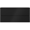 Mexen Orio dulap de baie sub lavoar 100 cm cu blat, 2 sertare, negru mat - 91A10-10047-2-BFFC71