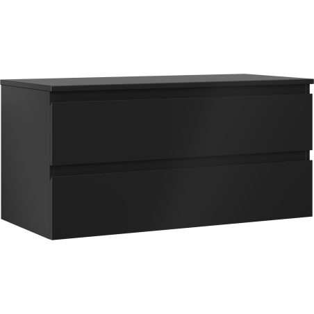 Mexen Orio dulap baie sub chiuvetă 100 cm cu blat, 2 sertare, negru mat - 91A10-10047-2-BFFC71