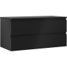 Mexen Orio dulap baie sub chiuvetă 100 cm cu blat, 2 sertare, negru mat - 91A10-10047-2-BFFC71