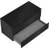Mexen Orio dulap de baie sub lavoar 100 cm cu blat, 2 sertare, negru mat - 91A10-10047-2-BFFC71