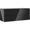 Mexen Orio dulap baie sub lavoar 120 cm cu blat, 2 sertare, negru lucios - 91A10-12047-2-BFFC70